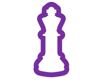King Chess Piece Cookie Cutter - Chess Piece Cookie Cutters - Chess Cookie Cutters - Game Cookie Cutters - Fondant Cutters - Clay Cutters