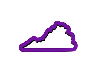 Virginia Cookie Cutter - State Cookie Cutters - United States Cookie Cutters - Travel Cookie Cutters - Polymer Clay Cutters - State Cookies