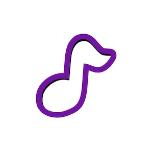 Music Note Cookie Cutter - Music Cookie Cutters - Musician Cookie Cutters - Cookie Cutters - Fondant Cutters - Polymer Clay Cutters - Cutter