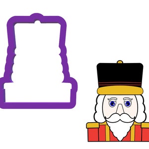 Nutcracker Head Cookie Cutter - Nutcracker Cookie Cutter - Christmas Cookie Cutters - Winter Cookie Cutters - Fondant Cutter - Cookie Cutter