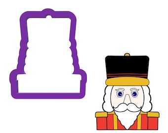 Nutcracker Head Cookie Cutter - Nutcracker Cookie Cutter - Christmas Cookie Cutters - Winter Cookie Cutters - Fondant Cutter - Cookie Cutter