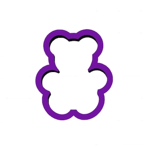 Teddy Bear Cookie Cutter - Animal Cookie Cutters - Fondant Cutters - Cookie Cutters - Polymer Clay Cutters - Clay Jewelry Cutters - Cutters