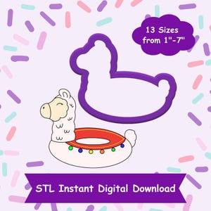 Puede incluir: Una descarga digital de 13 archivos STL para un cortador de galletas de llama flotante. La llama es blanca con un anillo rojo y amarillo alrededor del medio. El cortador de galletas está disponible en tamaños de 1 a 7 pulgadas.