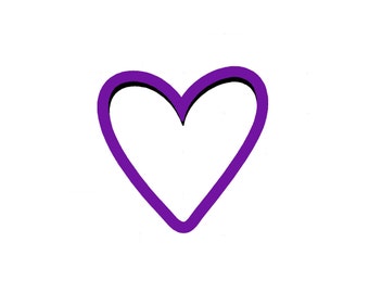 Heart Cookie Cutter - Heart Cookie Cutters - Valentines Day Cookie Cutters - Polymer Clay Cutters - Love Cookie Cutters - Fondant Cutters