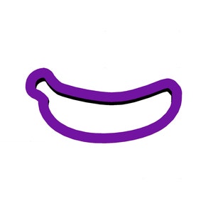 Banana Cookie Cutter - Fruit Cookie Cutters - Food Cookie Cutters - Cookie Cutters - Fondant Cutters - Polymer Clay Cutters - Craft Cutters