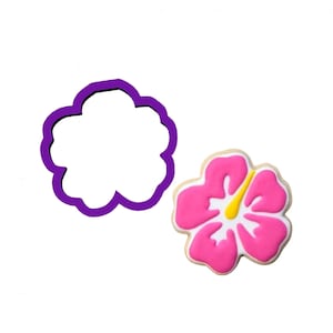 Tropical Flower Cookie Cutter - Flower Cookie Cutters - Summer Cookie Cutters - Beach Cookie Cutters - Cookie Cutters - Polymer Clay Cutters