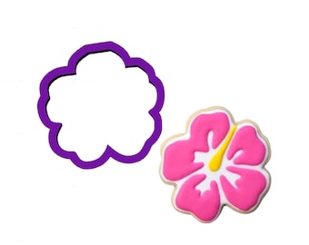 Tropical Flower Cookie Cutter - Flower Cookie Cutters - Summer Cookie Cutters - Beach Cookie Cutters - Cookie Cutters - Polymer Clay Cutters