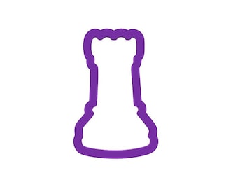 Rook Chess Piece Cookie Cutter - Castle Chess Piece Cookie Cutter - Chess Cookie Cutters - Chess Piece Cookie Cutters - Fondant Cutters