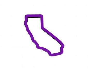 California Cookie Cutter - State Cookie Cutters - United States Cookie Cutters - Travel Cookie Cutters - Polymer Clay Cutters - State Cookie