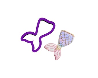 Mermaid Tail Cookie Cutter - Mermaid Fin Cookie Cutter - Beach Cookie Cutters - Ocean Cookie Cutters - Sea Cookie Cutters - Cookie Cutters