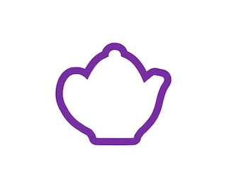 Teapot Cookie Cutter - Tea Cookie Cutter - Pot Cookie Cutter - Tea Pot Cookie Cutter - Cookie Cutters - Fondant Cutters - Teapot Cookie
