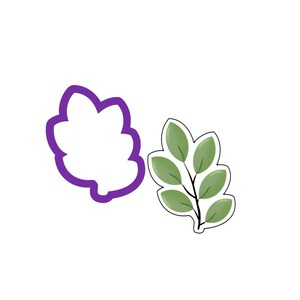 Leaves Cookie Cutter - Branch Cookie Cutter - Plant Cookie Cutter - Polymer Clay Cutters - Cookie Cutters