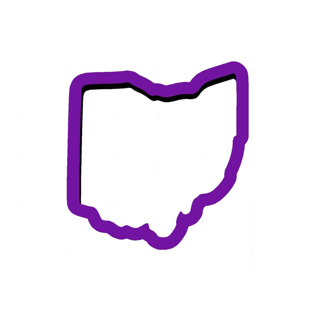 Ohio Cookie Cutter State Cookie Cutters United States Cookie Cutters