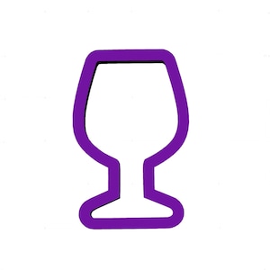 Wine Glass Cookie Cutter - Drink Cookie Cutters - Food Cookie Cutters - Fondant Cutters - Polymer Clay Cutters - Cookie Cutters - Cutters