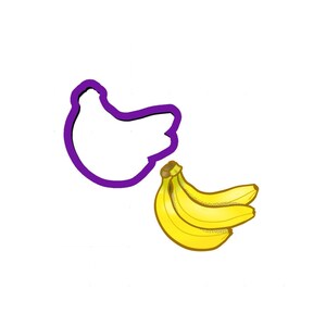Bunch of Bananas Cookie Cutter - Fruit Cookie Cutters - Cookie Cutters - Food Cookie Cutters - Fondant Cutters - Polymer Clay Cutters