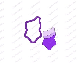 Swimsuit #2 Cookie Cutter - Bathing Suit Cookie Cutter - Cookie Cutters - Clothing Cookie Cutters - Summer Cookie Cutters - Fondant Cutters