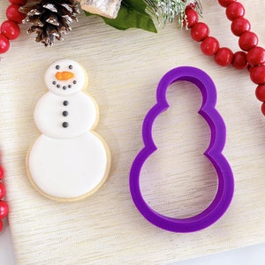 Snowman Cookie Cutter - Christmas Cookie Cutters - Winter Cookie Cutters - Polymer Clay Cutters - Clay Jewelry Cutters - Cookie Cutters
