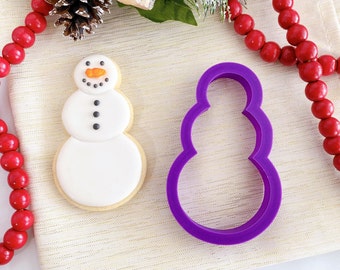 Snowman Cookie Cutter - Christmas Cookie Cutters - Winter Cookie Cutters - Polymer Clay Cutters - Clay Jewelry Cutters - Cookie Cutters
