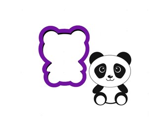 Panda Bear #2 Cookie Cutter - Animal Cookie Cutters - Fondant Cutters - Cookie Cutters - Polymer Clay Cutters - Clay Jewelry Cutters