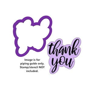Thank You Cookie Cutter - Word Cookie Cutters - Fondant Cutters - Sugar Cookie Cutters - Thank You Cookies - Craft Cutters - Cookie Cutters