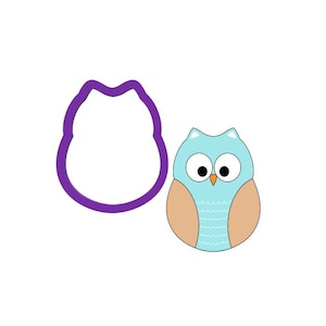 Owl Cookie Cutter - Animal Cookie Cutters - Forest Animal Cookie Cutters - Fondant Cutters - Zoo Cookie Cutters - Cute Cookie Cutters