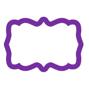 Rectangle Plaque Cookie Cutter - Shapes Cookie Cutters - Polymer Clay Cutters - Craft Clay Cutters - Plaque Cookie Cutters - Fondant Cutters