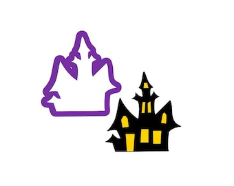 Haunted House Cookie Cutter - House Cookie Cutter - Halloween Cookie Cutters - Polymer Clay Cutters - Party Cookie Cutters - Cookie Cutters