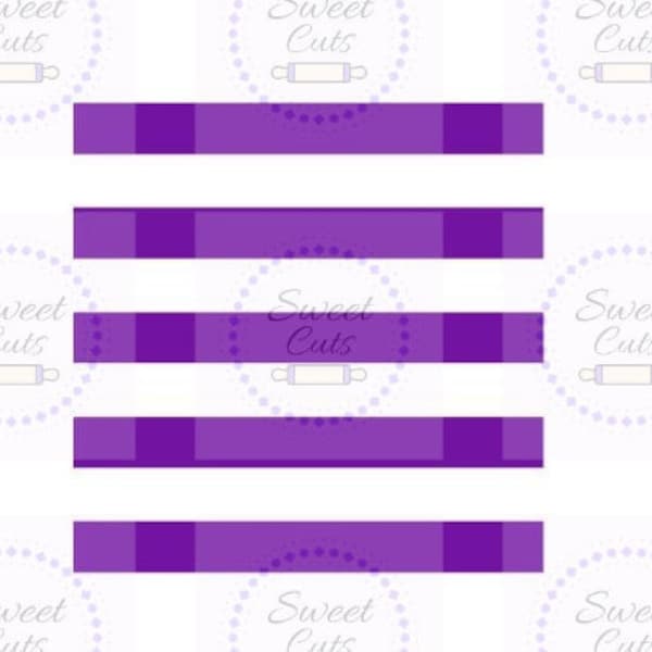 Wide Stripes Stencil - PYO Stencils for Cookies - Cookie Decorating Stencils - Decorating Stencils - Cookie Stencils - Striped Stencils