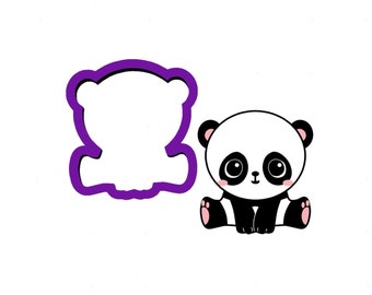 Panda Bear Cookie Cutter - Animal Cookie Cutters - Fondant Cutters - Cookie Cutters - Polymer Clay Cutters - Clay Jewelry Cutters - Cutters
