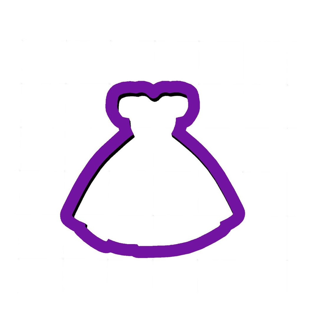 Dress 2 Cookie Cutter Wedding Dress Cookie Cutter Fondant Cutters