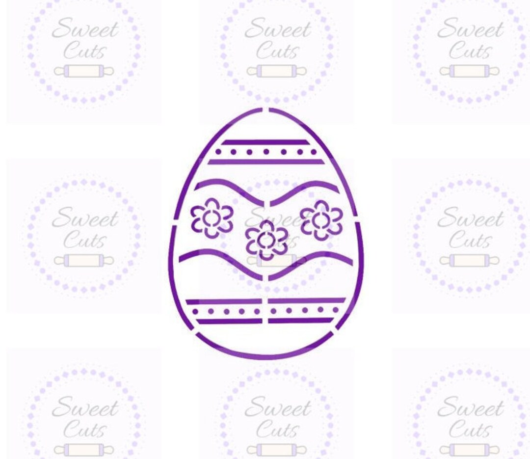 PYO Easter Egg Stencils Easter Stencils PYO Cookie Stencils Cookie