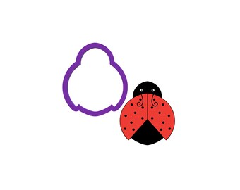 Ladybug Cookie Cutter - Spring Cookie Cutters - Animal Cookie Cutters - Easter Cookie Cutters - Polymer Clay Cutters - Cute Cookie Cutters