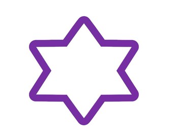 6 Point Star Cookie Cutter - Shapes Cookie Cutters - Polymer Clay Cutters - Craft Clay Cutters - Cookie Cutters - Fondant Cutters - Cutters