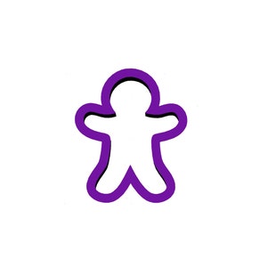 Gingerbread Man Cookie Cutter - Stick Figure Cookie Cutter - Christmas Cookie Cutters - Winter Cookie Cutters - Polymer Clay Cutters