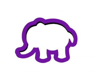 Elephant #2 Cookie Cutter - Animal Cookie Cutters - Fondant Cutters - Cookie Cutters - Polymer Clay Cutters - Clay Jewelry Cutters - Cutters