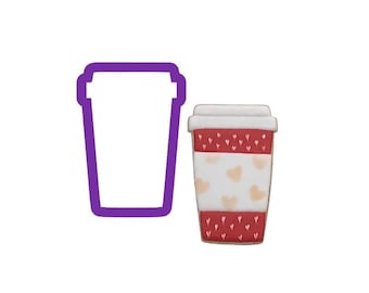 Coffee Cup Cookie Cutter - Coffee Cookie Cutters - Cookie Cutters - Drink Cookie Cutters - Fondant Cutters - Polymer Clay Cutters - Cutters