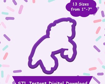 Horse Cookie Cutter STL Digital Download - STL Instant Digital Download for 3D Printing - Animal Cookie Cutter STL