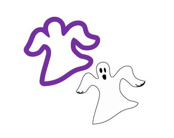 Ghost #6 Cookie Cutter - Ghost Cookie Cutter - Halloween Cookie Cutters - Fall Cookie Cutters - Polymer Clay Cutters - Craft Clay Cutters