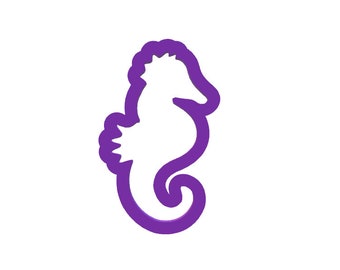 Seahorse Cookie Cutter - Animal Cookie Cutters - Fondant Cutters - Ocean Cookie Cutters - Beach Cookie Cutters - Clay Jewelry Cutters