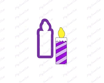 Birthday Candle Cookie Cutter - Birthday Cake Cookie Cutter - Birthday Cookie Cutters - Candle Cookie Cutter - Fondant Cutters