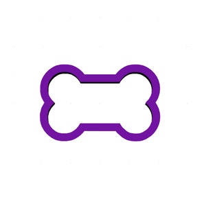 May include: A purple bone-shaped cookie cutter.