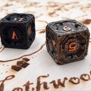 D6 | from the Dark Relic Dice set | Dungeons and Dragons | DND dice | Role Playing Dice | D&D | RPG | Gift for Geeks | Limited edition