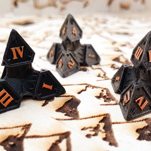 D4 | from the Dark Relic Dice set | Dungeons and Dragons | DND dice set | Role Playing Dice | D&D | RPG | Gift for Geeks | Limited edition