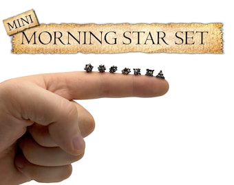 Mini Morning Star dice set (Full) | Dungeons and Dragons | DND dice set | Role Playing Dice | D&D | RPG | Gift for Geeks