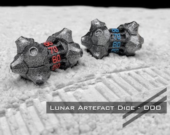 D00 | from the Lunar Artefact Set | Dungeons and Dragons | DND dice | Role Playing Dice | D&D | RPG | Gift for Geeks | Sci-fi Dice
