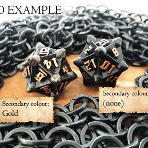 Morning Star Polyhedral Dice set (Full) | Dungeons and Dragons | DND dice set | Role Playing Dice | D&D | RPG | Gift for Geeks image 3