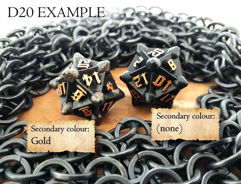 Morning Star Polyhedral Dice set (Full) | Dungeons and Dragons | DND dice set | Role Playing Dice | D&D | RPG | Gift for Geeks image 3