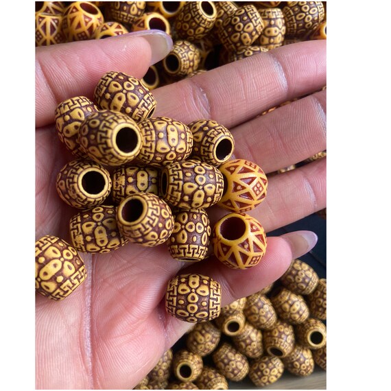 Wooden 2024 hair beads