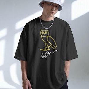 OVO Owl Embroidered T-Shirt – Premium Oversized Hip-Hop Streetwear Tee