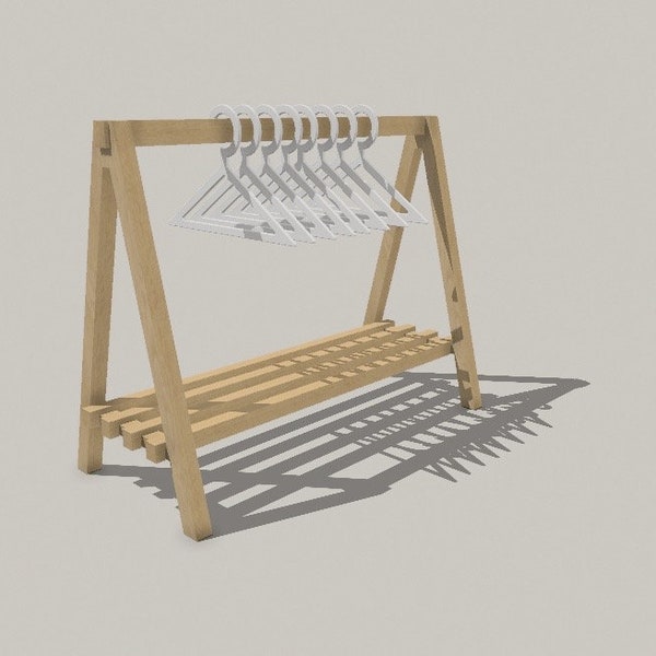 Mini Clothes Rack STL